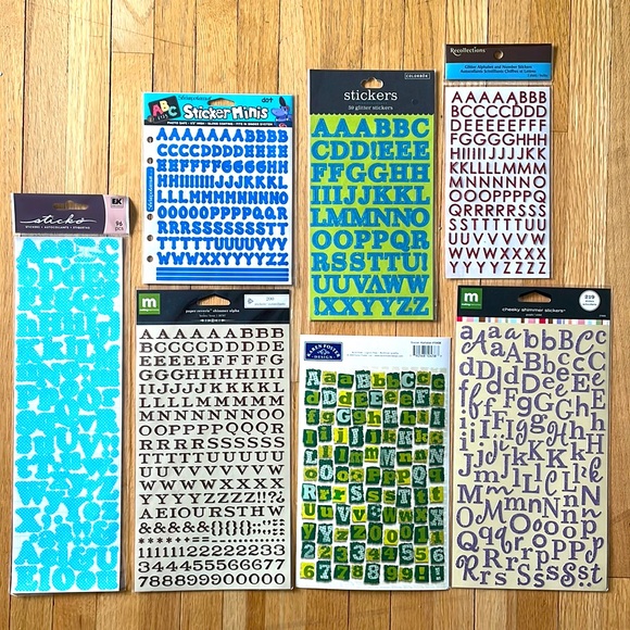 Paper Crafting Scrapbooking Lot of 1000+ Alphabet Stickers - Making Memories - Picture 1 of 11